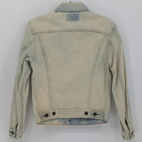 Vintage 1995 Levi's 36 JDM 70505-XX Light Wash Denim Trucker Jacket Japan Made